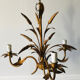 Florentine chandelier in wheat ear style by Hans Kögl Hollywood Regency