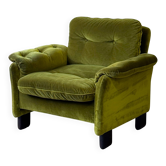Fauteuil en velours, Danemark années 1960