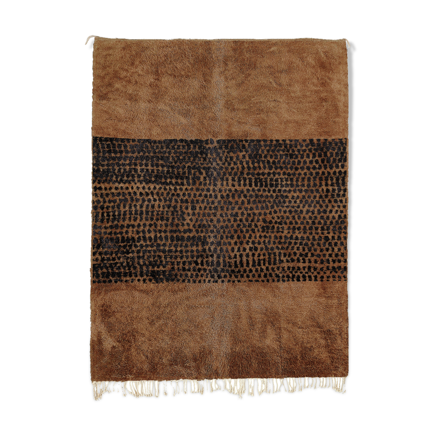 Modern Moroccan carpet brown 150x90cm