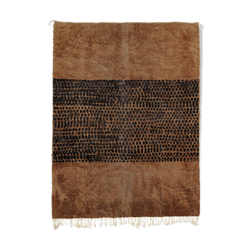 Tapis marocain moderne marron 150x90cm