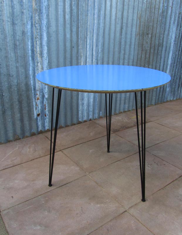 Table round blue imexcotra formica 1950