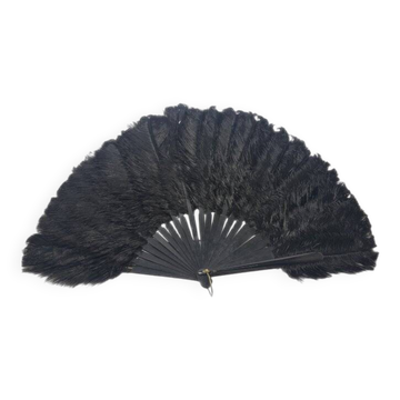 Éventail en plumes Art Déco polonais autrichien, années 1920