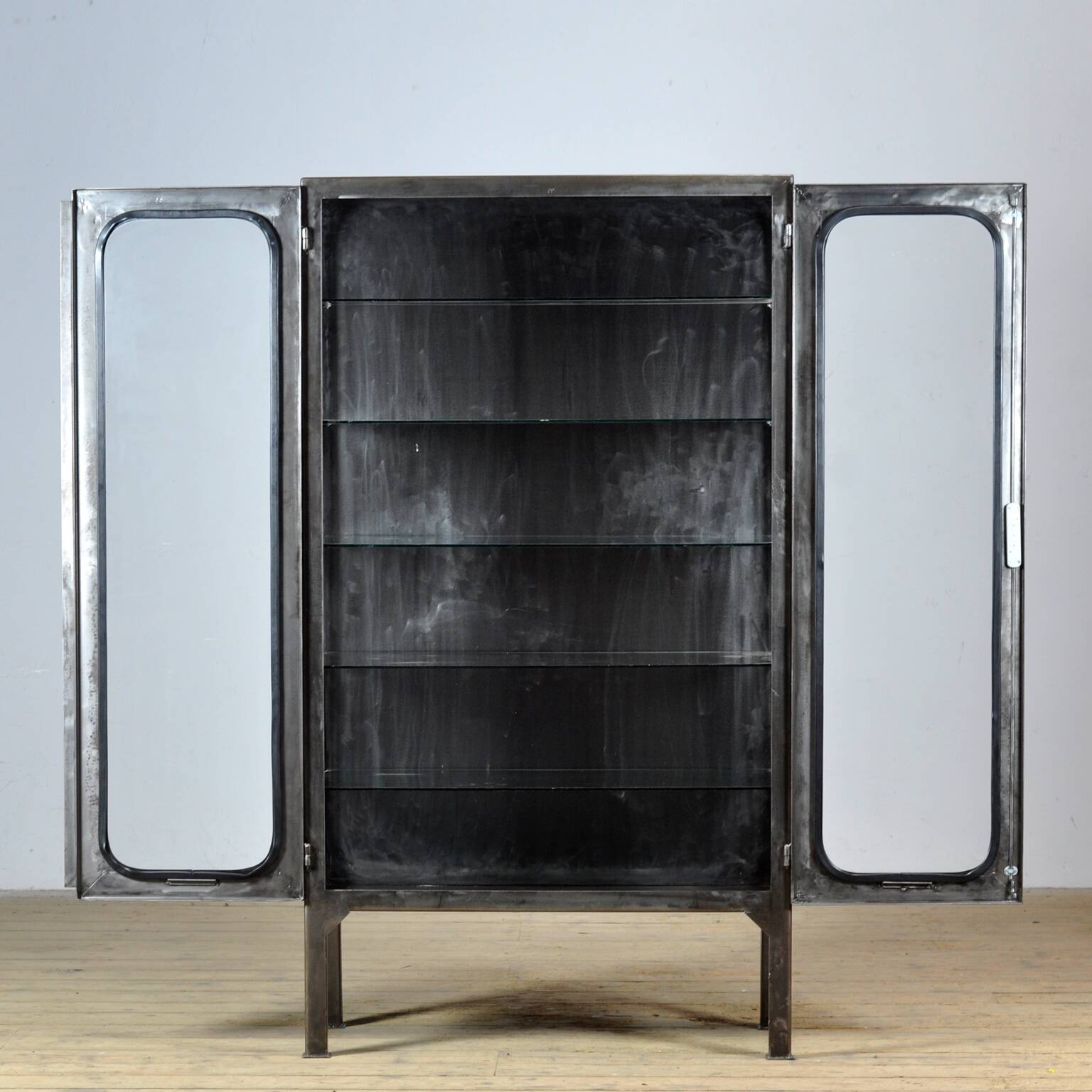 Polished medical cabinet, 1970s