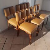 Set of six 1940s chairs