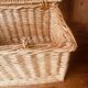 Vintage woven rattan briefcase