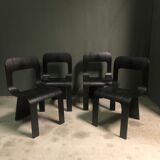 Set of 4 chairs by Gigi Sabadin 1970's