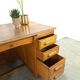 Old oak notary office with drawers, desk