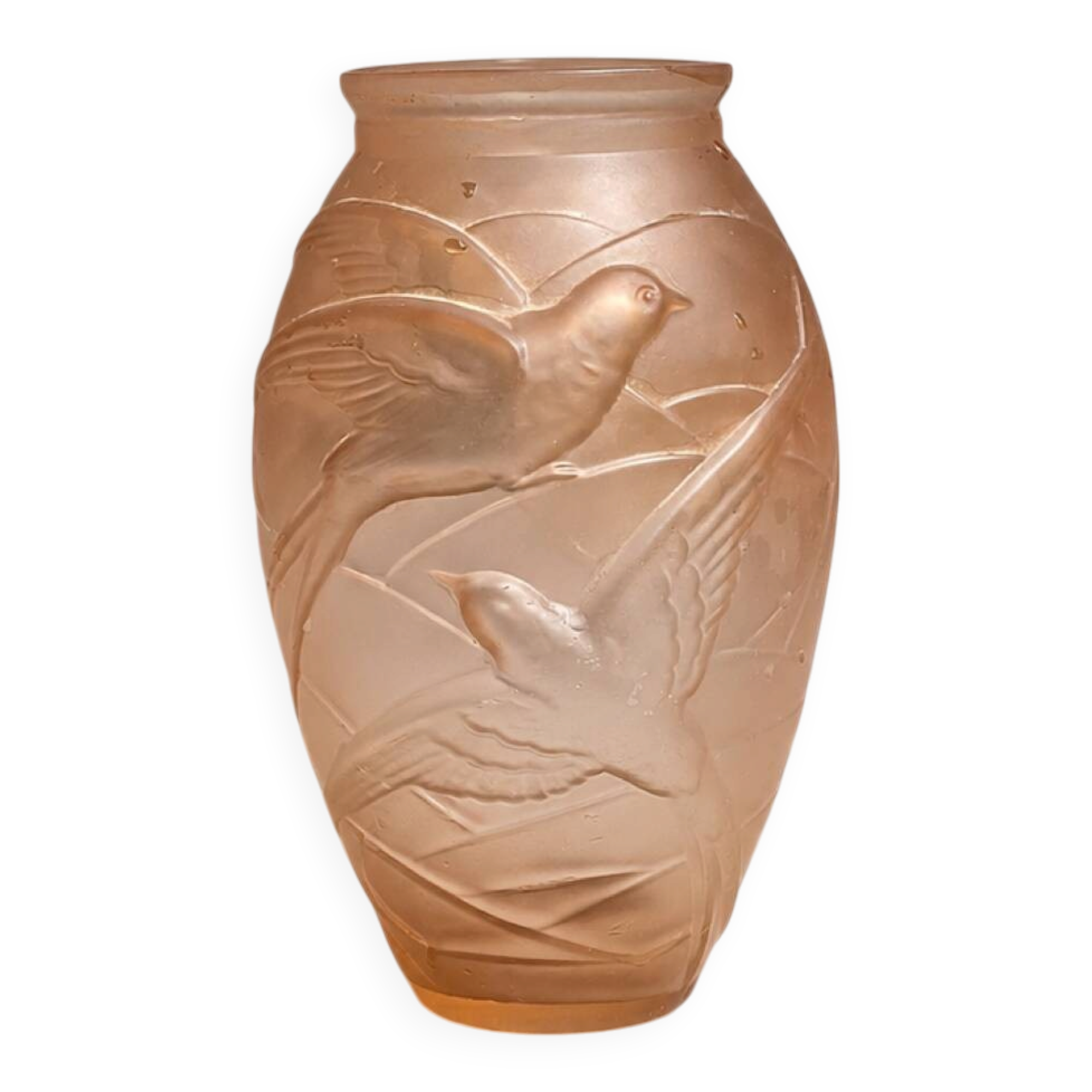 Art Deco vase suchon neveusel birds