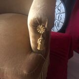 Velvet toad armchair