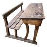 Vintage wooden school desk for children