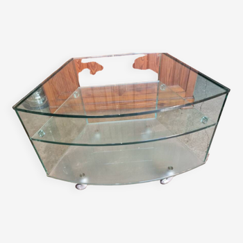 Glass corner cabinet