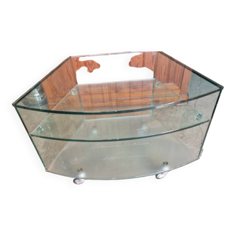 Glass corner cabinet