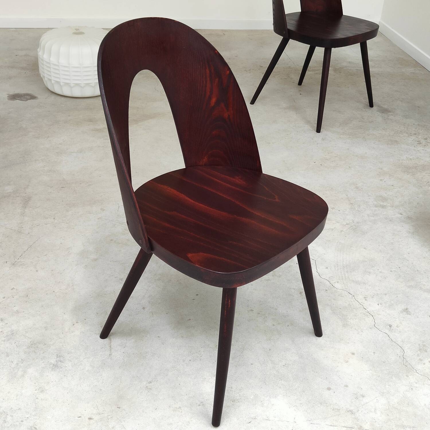 Set of 4 all-wood chairs by Antonin Suman for Tatra Nabytok