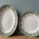 Set of two old dishes Terre de Fer St Amand & Hamage, "Mulberry" collection