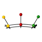 Patère portemanteau boules 1950