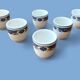 Série 6 coquetiers Vintage en porcelaine anglaise - manufacture Churchill