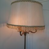 Lampadaire 3 têtes laiton et métal doré