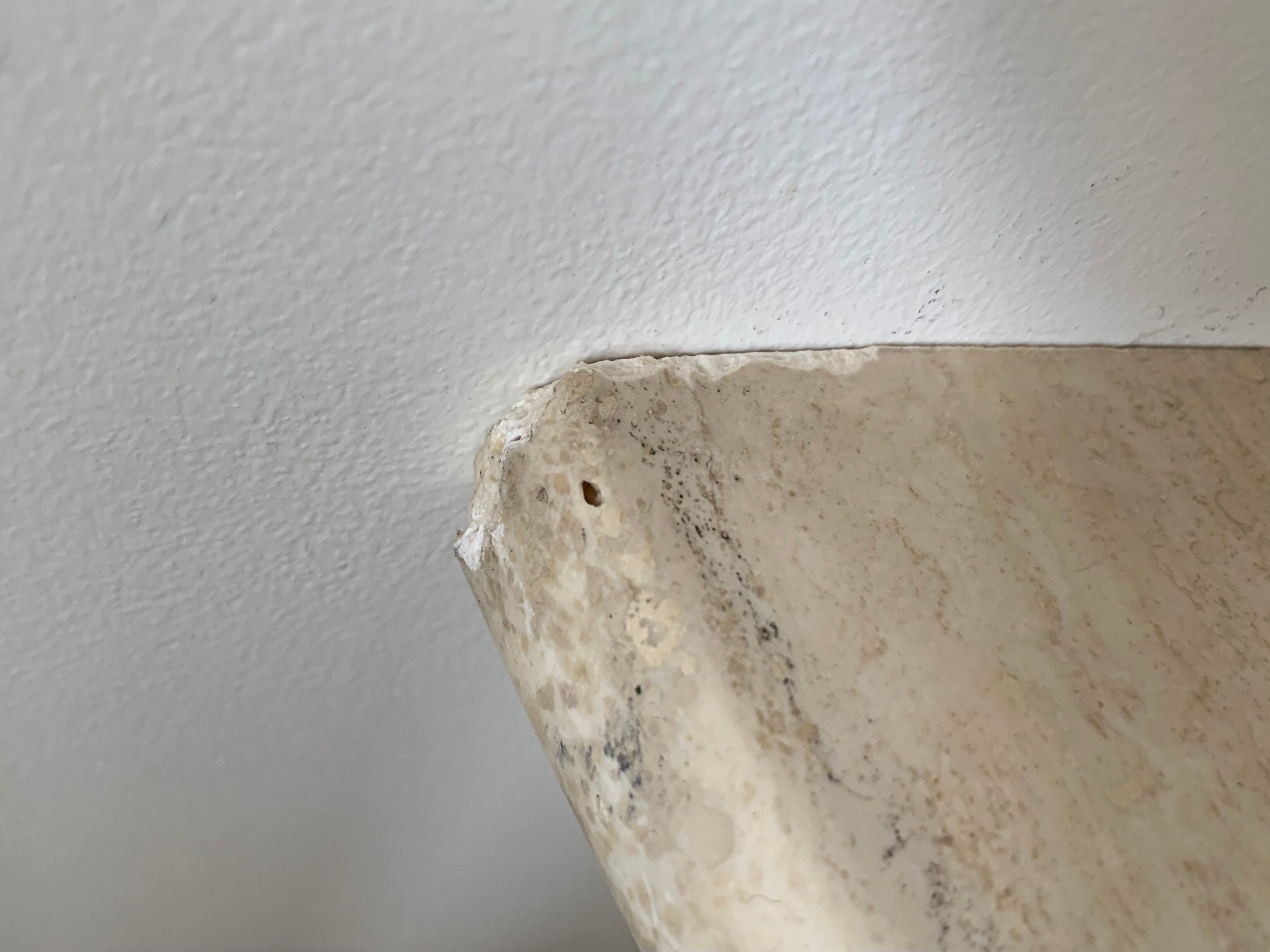 Travertine console in the 70s