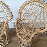 Pair of vintage doll chairs