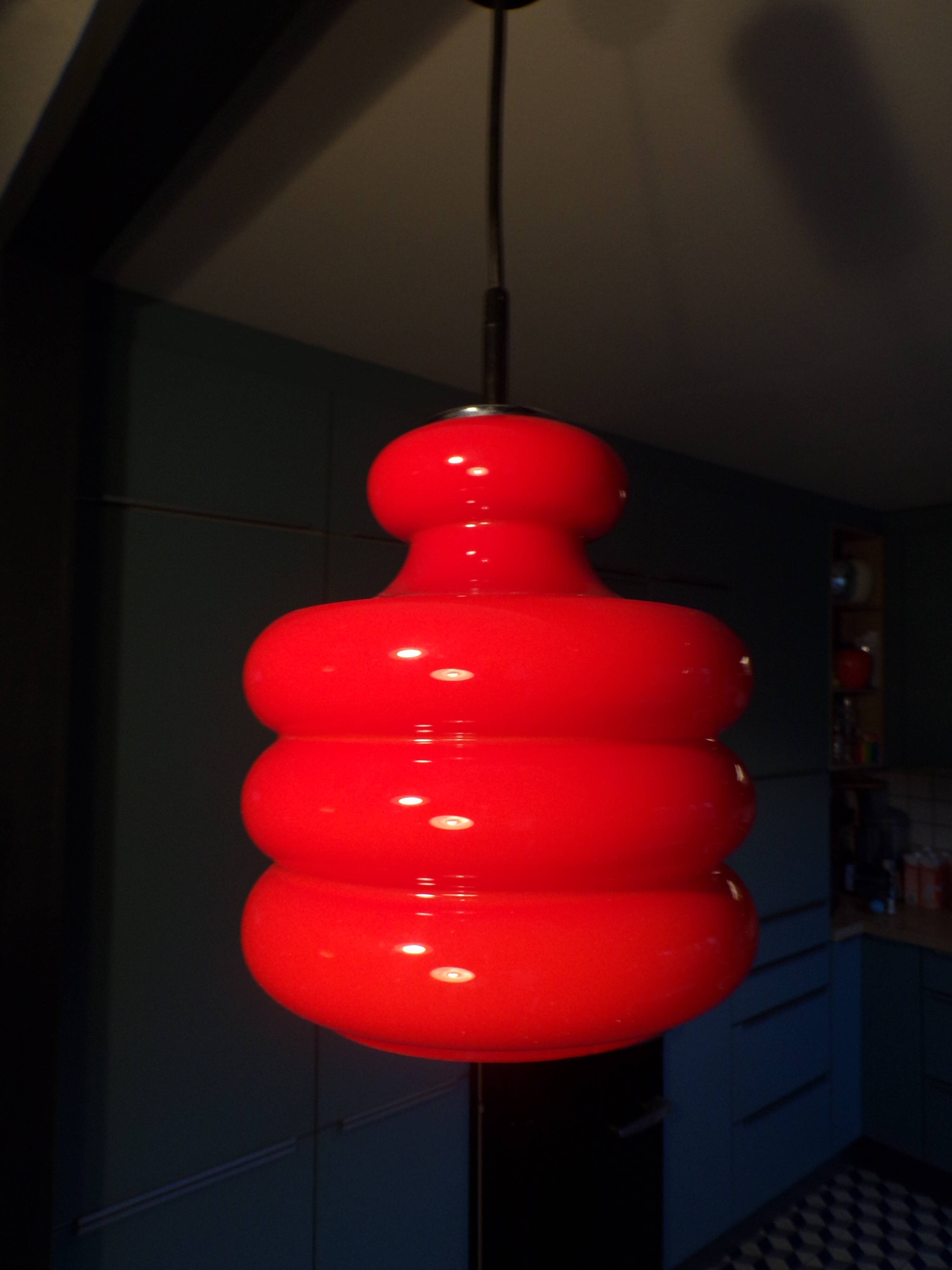 Suspension Peill & Putzler red opaline