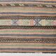Tapis Kilim Vintage Rayé Pastel, Tons Doux, Motifs Ethniques, 174x256 Cm