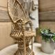 Fauteuil Emmanuelle en rotin vintage