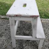 Wooden step for workshop