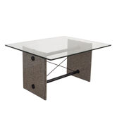 Table basse en verre, Italie années 1960