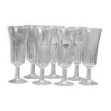 Set of 7 champagne flutes