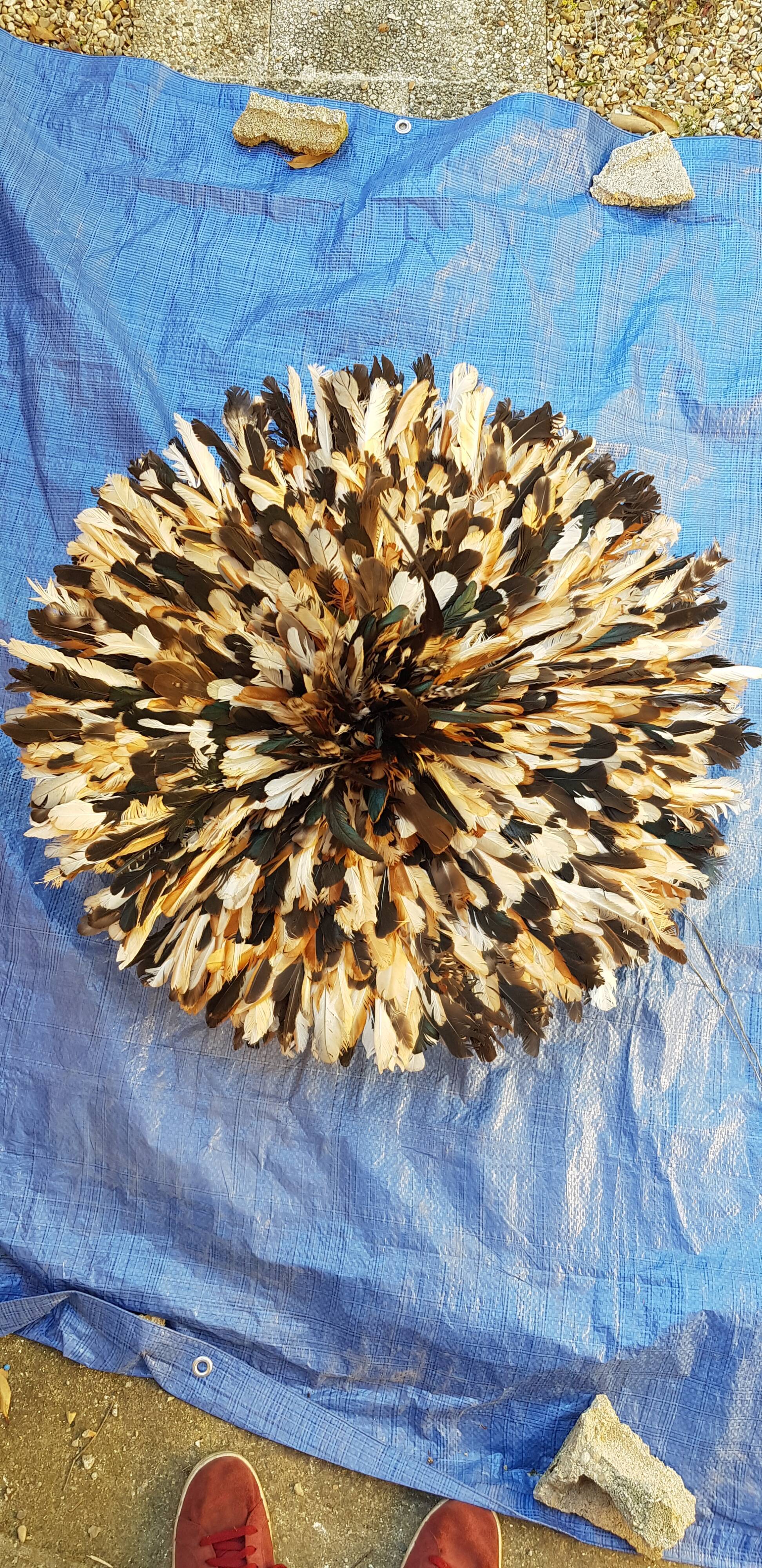 Juju hat natural speckled 70cm