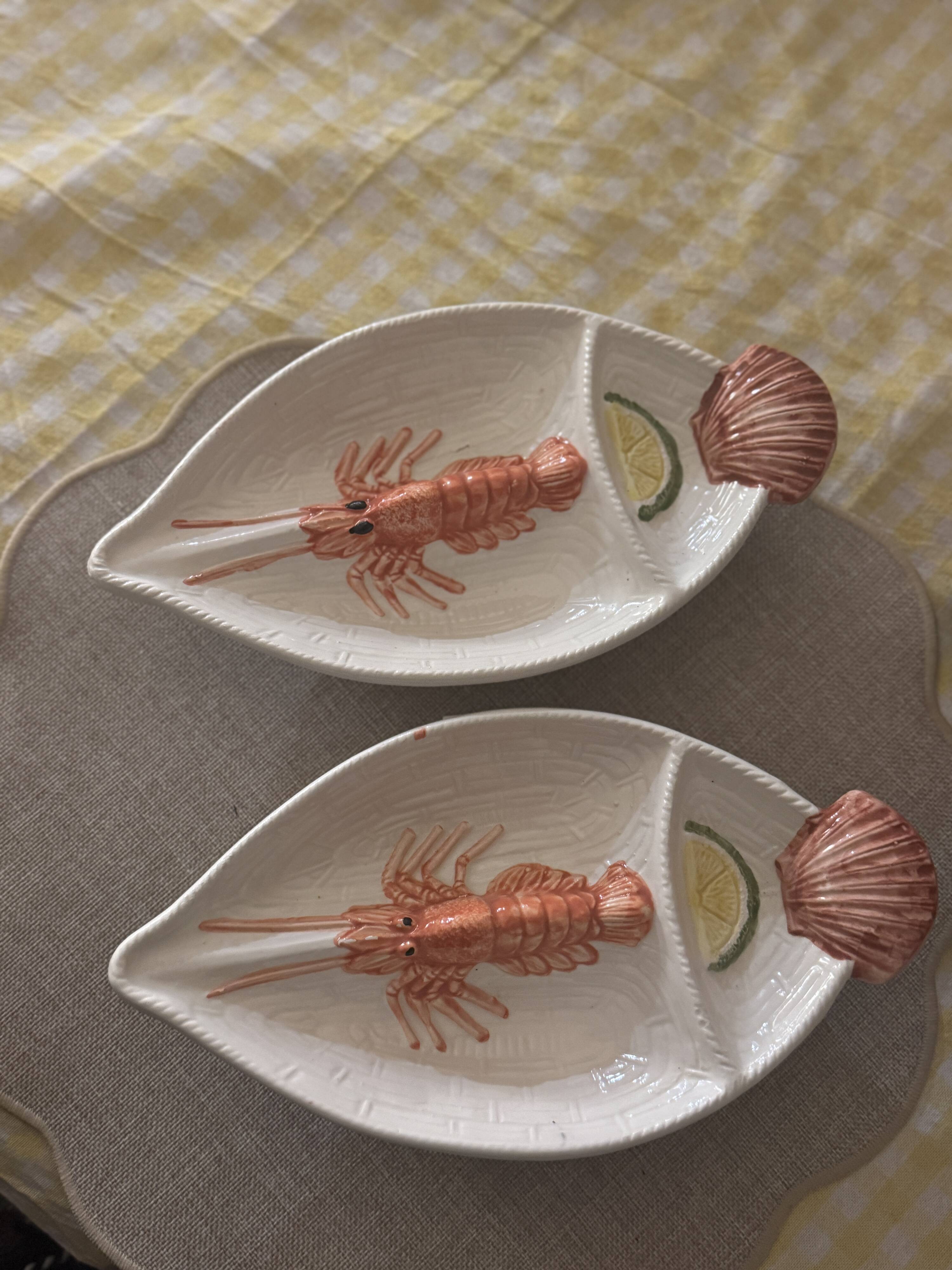 Crustacean plates barbotine