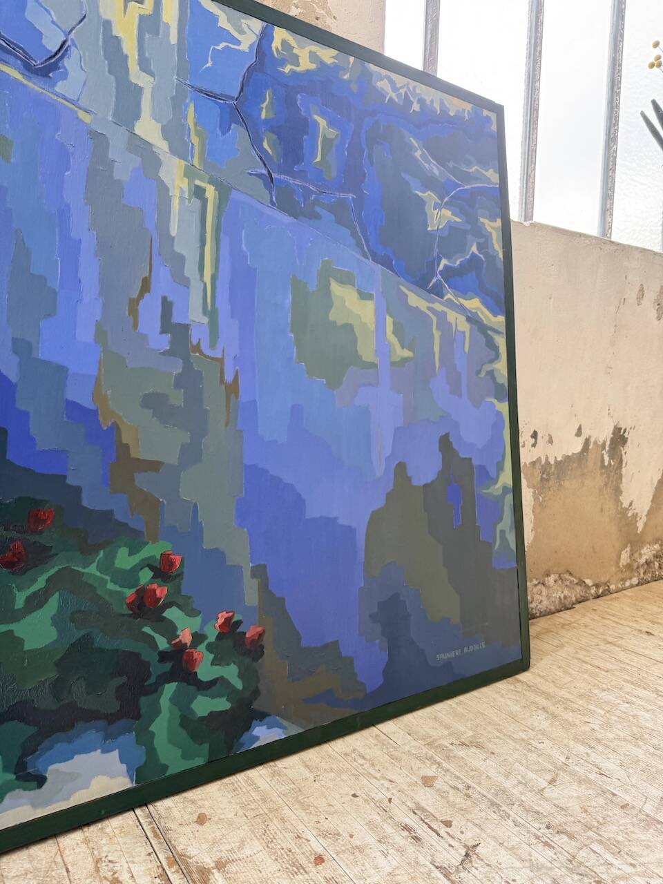 Saunière Audouze XL blue jar painting