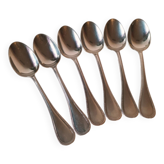 Set of 6 Christofle dessert spoons