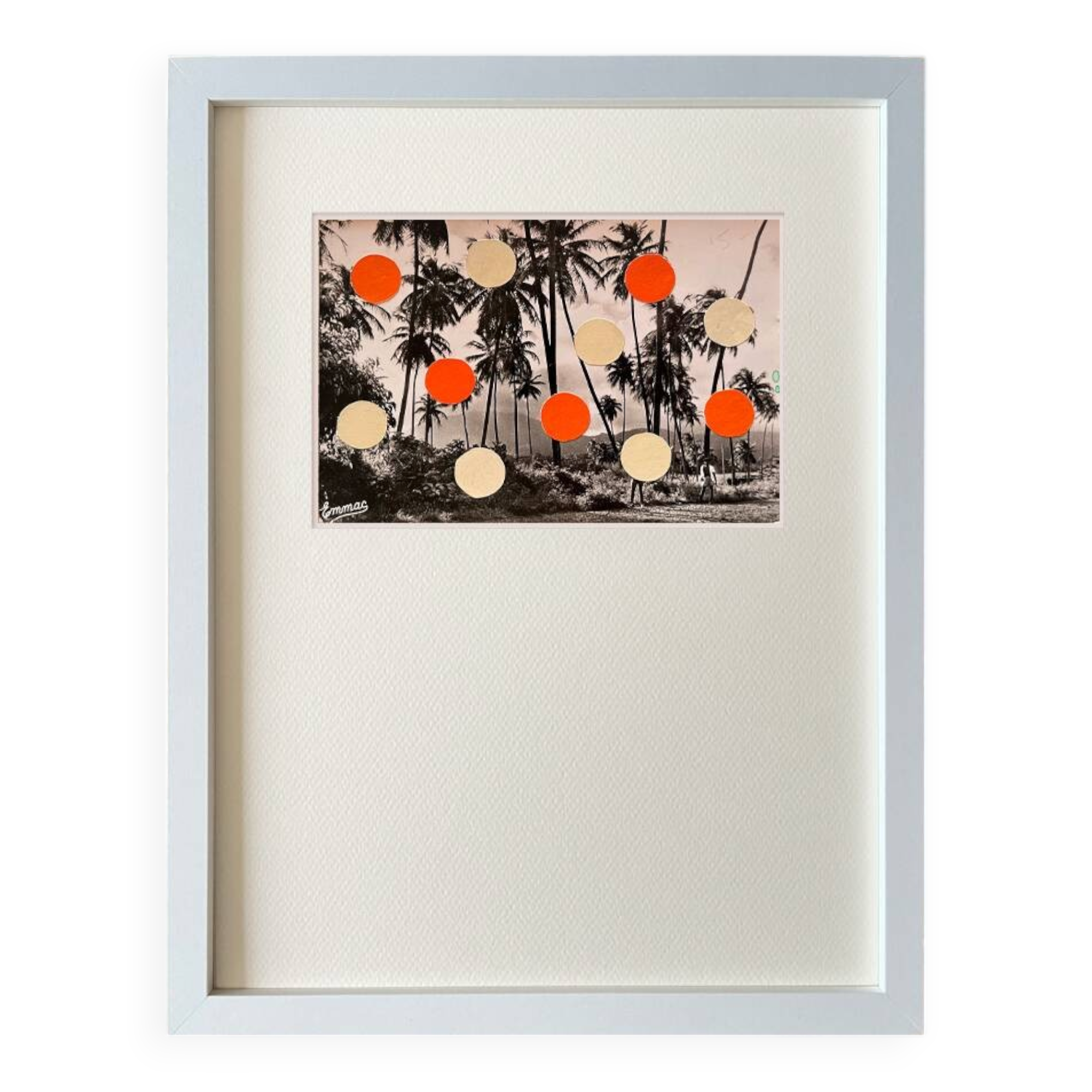 Guadeloupe - Collage on postcard