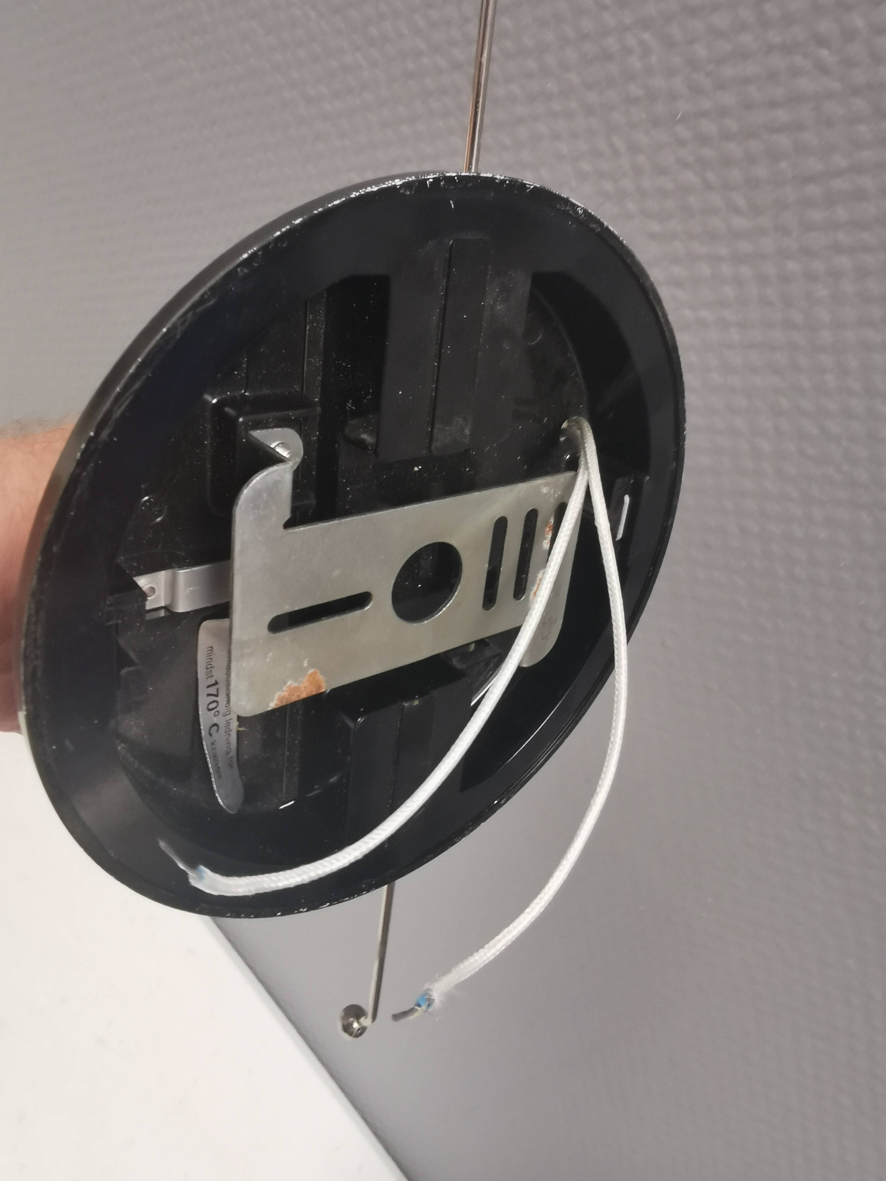 LYFA ceiling lights, white opaline glass, metal suspension, 1950s Denmark