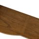 Vintage wooden wall shelve rack bookshelf in oak wood minimalist