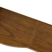 Vintage wooden wall shelve rack bookshelf in oak wood minimalist