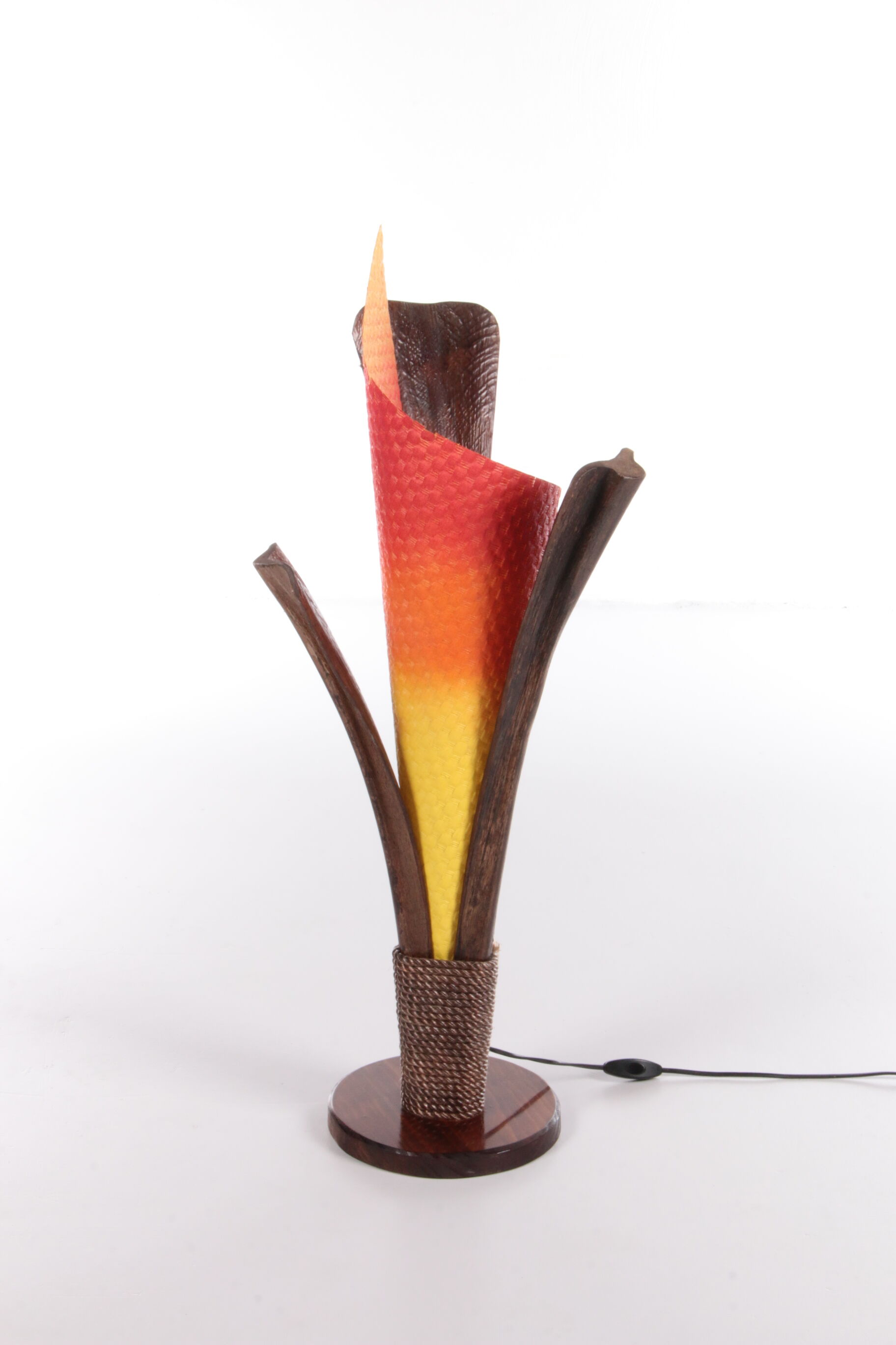 Vintage French Floor Lamp Model Flame, 1980s