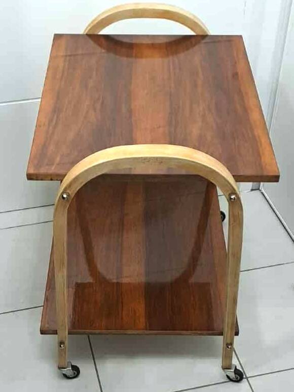 Vintage rolling serving cart