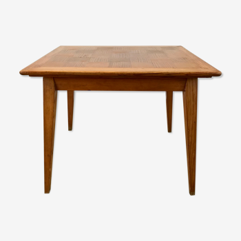 Table basse scandinave en bois années 50-60