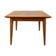Table basse scandinave en bois années 50-60