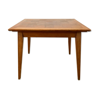 Table basse scandinave en bois années 50-60