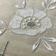 New embroidered linen tablecloth HS with 8 napkins.