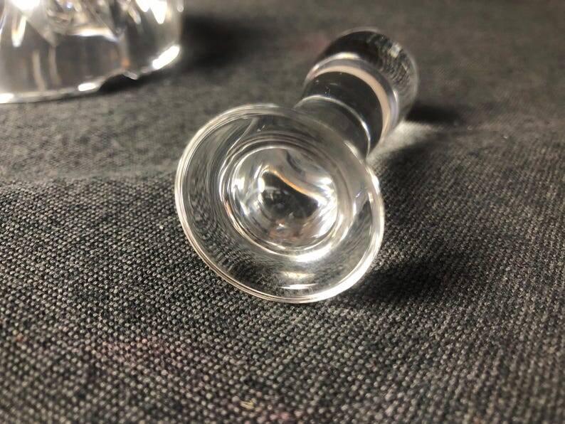 Baccarat Crystal Ashtray, Mortar and Pestle design, Stamped, France