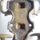 Patère double bronze porte manteau chapeau 4 crochets ancienne