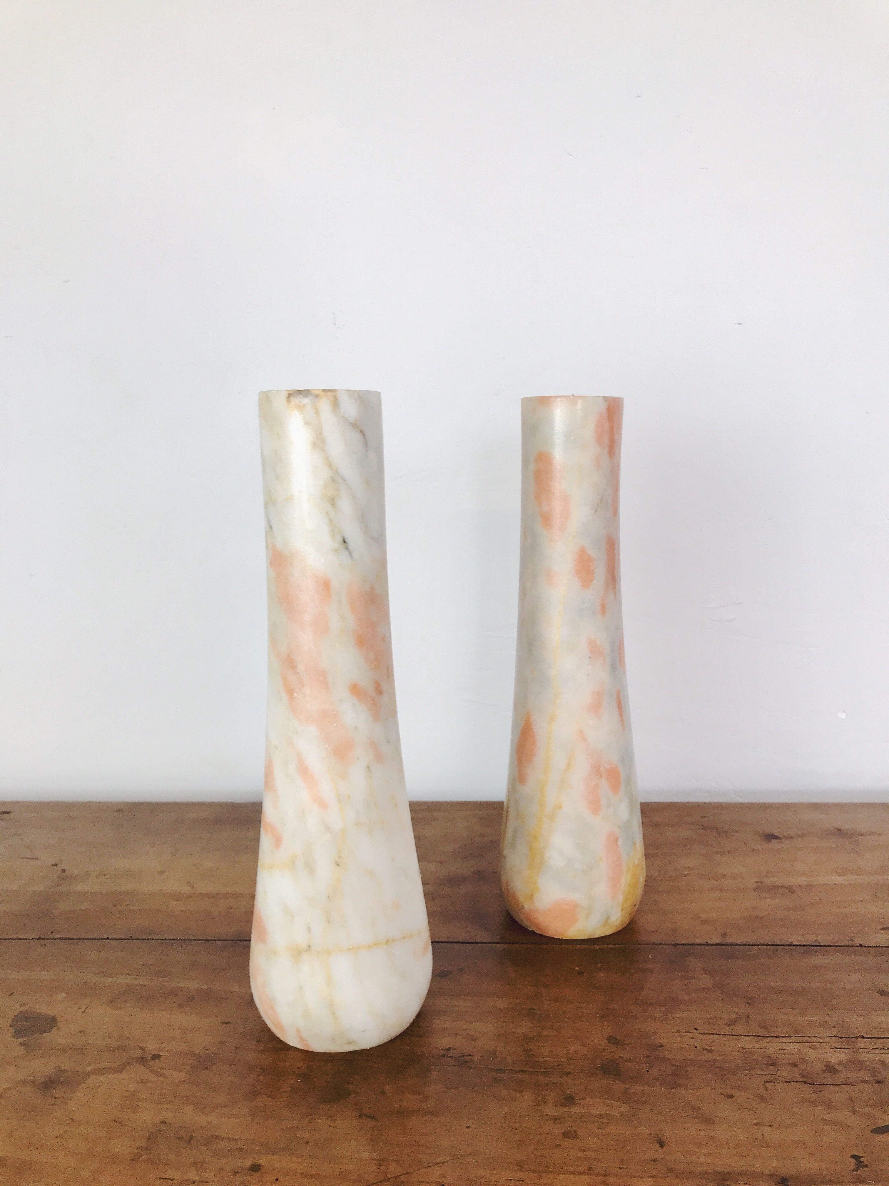 Pair of marble vases