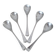 5 Large Spoons Guy Degrenne Cobra collection