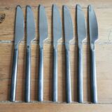 Service of 6 stainless steel and steel knives