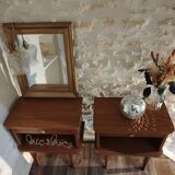 Pair of 70's bedside tables