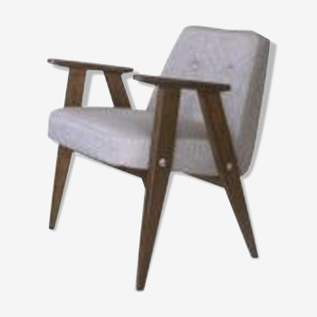 Fauteuil scandinave entièrement retapissé